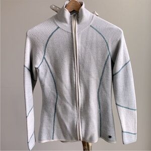 Smartwool Merino wool Zip Up Jacket Sweater Grey